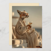 Chic Fox Relaxen in stijl Kaart (Voorkant / Achterkant)