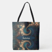 Chic Fractal Monogrammed Canvas tas (Voorkant)