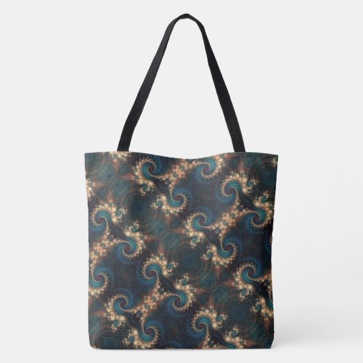Chic Fractal Monogrammed Canvas tas (Achterkant)
