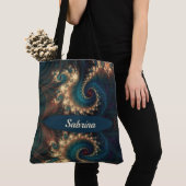 Chic Fractal Monogrammed Canvas tas (Dichtbij)