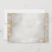 Chic Frame Grad Cap Gold Graduation Kaart (Achterkant)