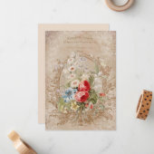 Chic Frans Roos Ephemera Notitiekaartje (Voorkant / Achterkant in situ)