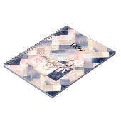 Chic French Blue Pink Gift Bags Notitieboek (Linkerzijde)