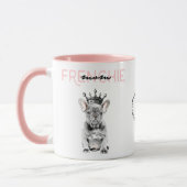 Chic French Bulldog Frenchie mama Monogram Mok (Links)
