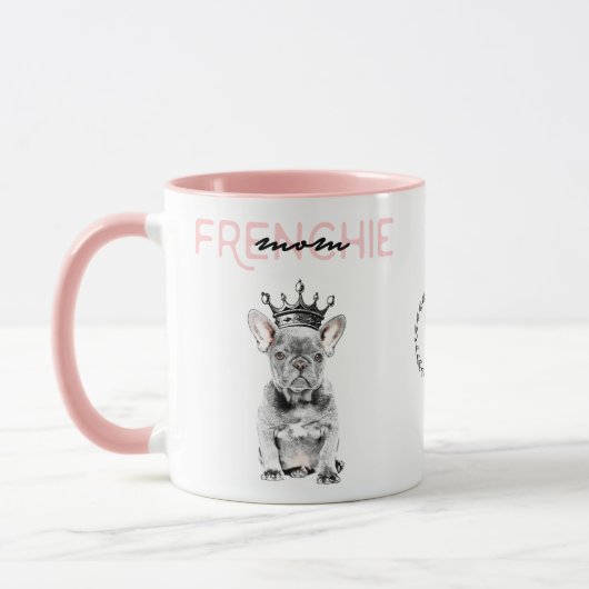 Chic French Bulldog Frenchie mama Monogram Mok (Links)