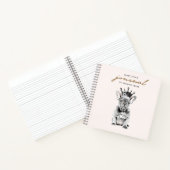 Chic French Bulldog Frenchie Royal Notitieboek (Binnen)