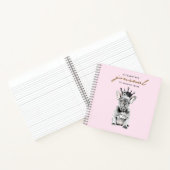 Chic French Bulldog Frenchie Royal Pink Notitieboek (Binnen)