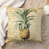 Chic French Calligraphy and Pineapple Kussen (Deken)