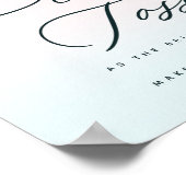 Chic French Garden Petal Toss Wedding Sendoff Sign Poster (Hoek)