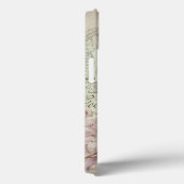  Chic French Script Shabby Flowers Corset Case-Mate iPhone Case (Achterkant / Rechts)