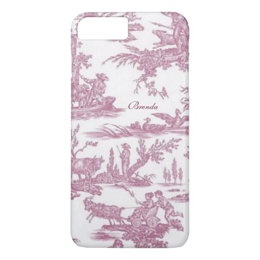 Chic French Toiles Custom iPhone 7 Plus Hoesje (Achterkant)