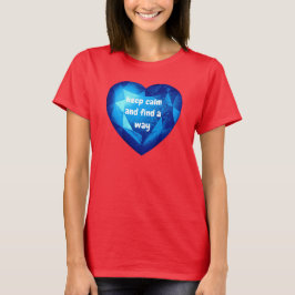 Chic fresh blue Diamond quote affirmation  T-shirt