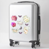 Chic fresh bridal  wonderful flowers foliage sticker (Koffer)