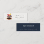 CHIC FRUIT FLORAL CAKE PATISSERIE CUPCAKE BAKERY MINI VISITEKAARTJE (Voorkant / Achterkant)