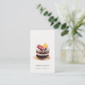 CHIC FRUIT FLORAL CAKE PATISSERIE CUPCAKE BAKERY VISITEKAARTJE (Staand voorkant)