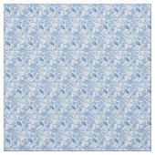 Chic Fun Blauw en Wit Paisley Stof (Swatch)