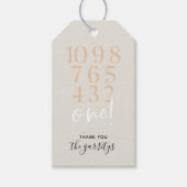 Chic Fun New Years Eve Countdown Cadeau Labels Cadeaulabel (Voorkant)