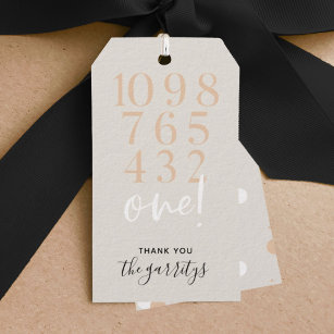 Chic Fun New Years Eve Countdown Cadeau Labels Cadeaulabel