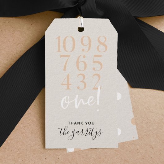 Chic Fun New Years Eve Countdown Cadeau Labels Cadeaulabel