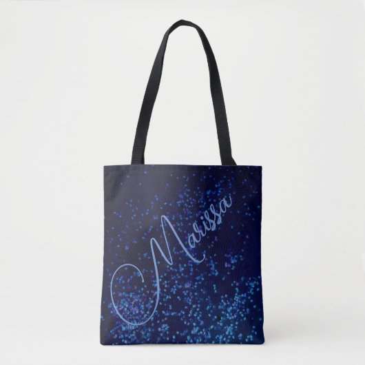 Chic Fun, speciaal aangepast blauw Confetti Tas (Voorkant)