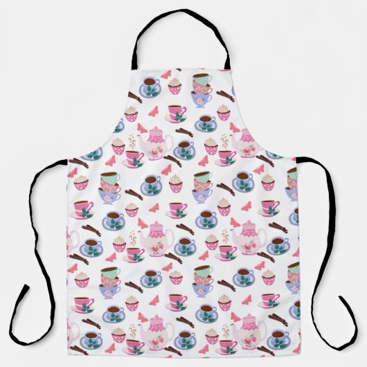Chic Fun Tea Party Keuken Schort (Voorkant)