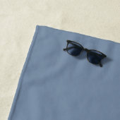 Chic Future Mrs. Faded Denim Blue Monogram Strandlaken (In situ)