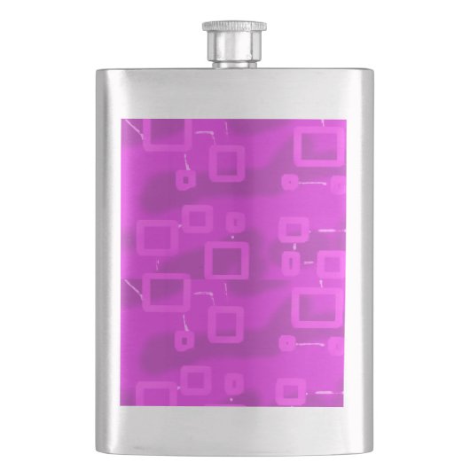 Chic futuristisch geometrisch roze flacon (Voorkant)