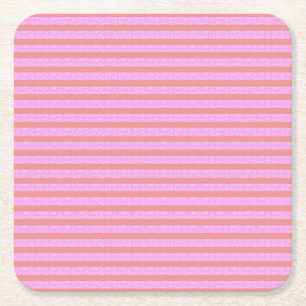 Chic futuristische geometrische strepen roze kartonnen onderzetters