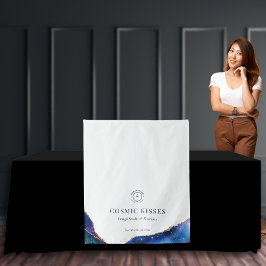 Chic Galaxy Stars Business Logo Naam Event Runner Wandkleed