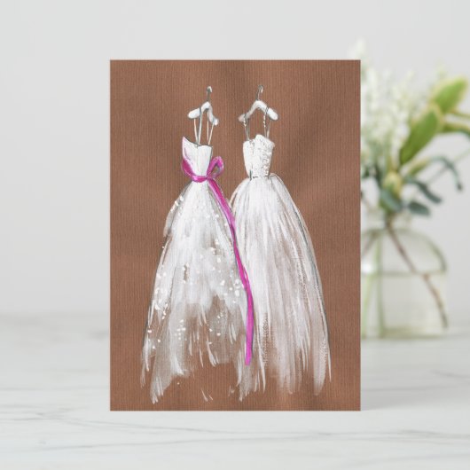 Chic Gay Lesbian Save the Date (Staand voorkant)