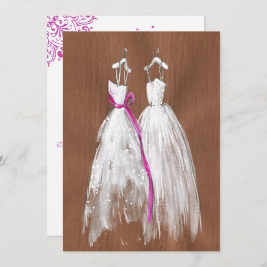 Chic Gay Lesbian Save the Date (Voorkant / Achterkant)