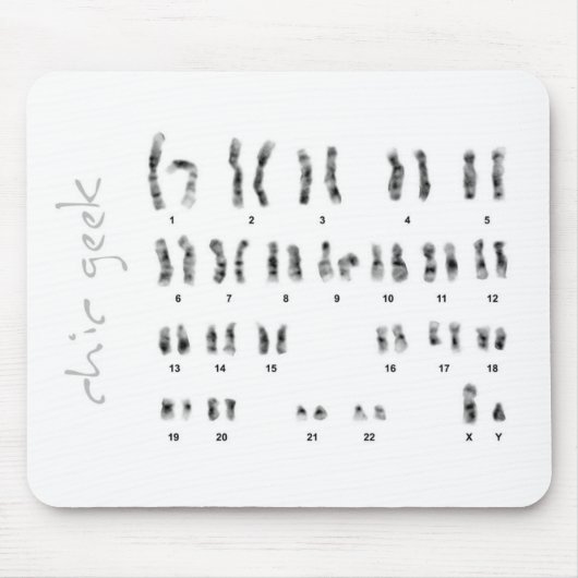 chic geek genetische xy mousepad muismat (Voorkant)