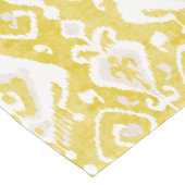 Chic-geel en grijs damasikatrooster korte tafelloper (Hoek)