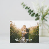 Chic geïnspireerde bruiloft Dank u Briefkaart (Staand voorkant)