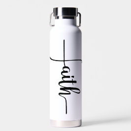 Chic Gelofs Kruis Schrift Waterfles