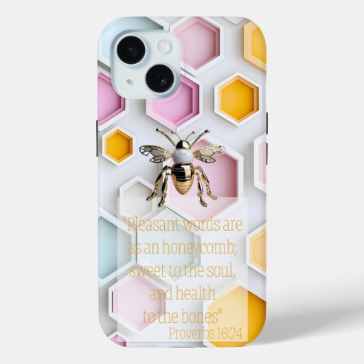 Chic Geloof Roze Geel Blauw Wit Bijenkorf Bij Case-Mate iPhone Case (Achterkant)