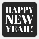 Chic Gelukkig Nieuwjaar feest gunst stickers en ze (Voorkant)