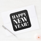 Chic Gelukkig Nieuwjaar feest gunst stickers en ze (Envelop)