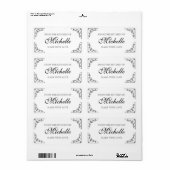 Chic Gemaakt met liefde Uit de keuken van voedsell Etiket (Full Sheet)