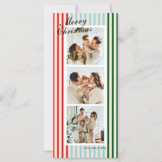 Chic Gemengde Kleur Verticale Streep 3 Foto Vakant (Voorkant)