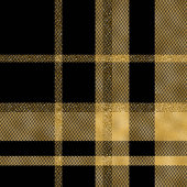 Chic Geometric Black Gold Monogram Blanket Fleece Deken