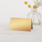 Chic Geometric Gold Foil Floral Wedding Plaatskaartje (Achterkant)