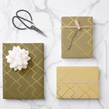 Chic Geometric Golden Coffee Chocolade Brown