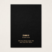 Chic Geometric Linen Earring Display Card Visitekaartje (Achterkant)