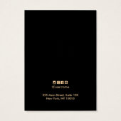 Chic Geometric Linen Earring Display Card Visitekaartje (Achterkant)