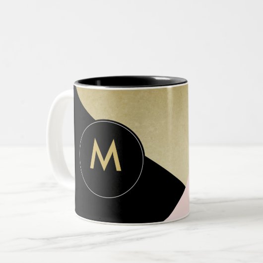 Chic Geometric Pattern Coffee Mok - Cup (Voorkant links)