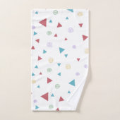 Chic Geometric Triangle en Swirls Bad Handdoek (Handdoek)