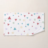 Chic Geometric Triangle en Swirls Bad Handdoek (Handdoek)