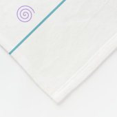 Chic Geometric Triangle en Swirls Fleece Deken (Hoek)