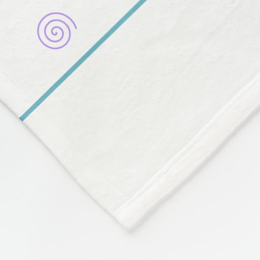 Chic Geometric Triangle en Swirls Fleece Deken (Hoek)